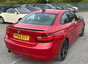 2016 BMW 2 Series 1.5 218i Sport Coupe 2dr Petrol Manual Euro 6 (s/s) (136 Ps) in Red — image 3