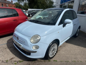 2010 Fiat 500 1.2 Lounge Euro 5 (s/s) 3dr in Blue — image 2