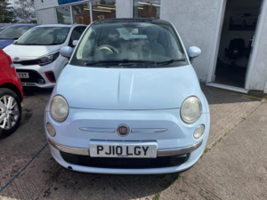 2010 Fiat 500 1.2 Lounge Euro 5 (s/s) 3dr in Blue — image 3