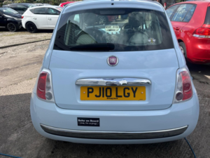 2010 Fiat 500 1.2 Lounge Euro 5 (s/s) 3dr in Blue — image 5