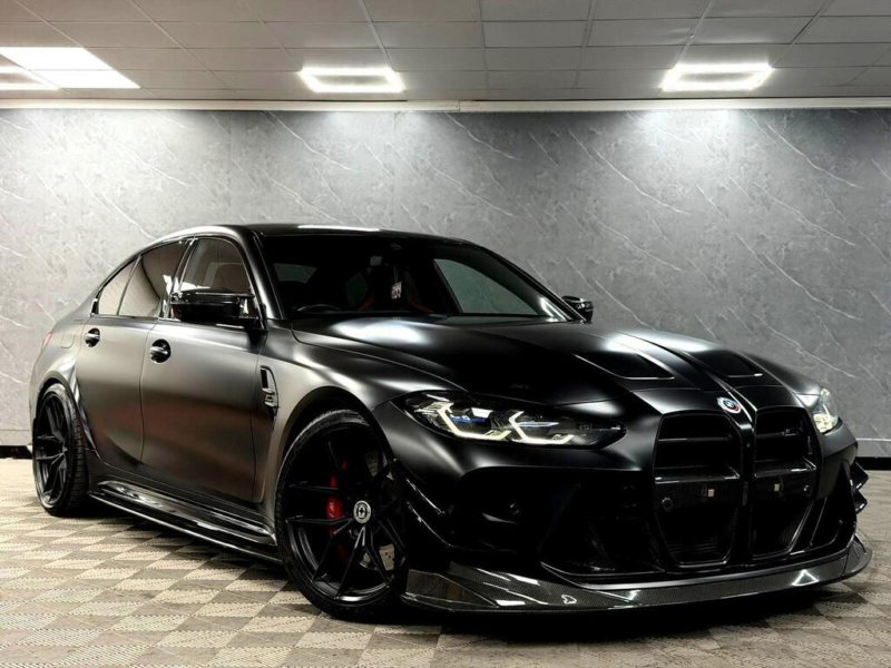 2022 BMW M3 3.0 Biturbo Competition Steptronic M Xdrive Euro 6 (s/s) 4dr in Satin Ppf Black Sapphire — image 1