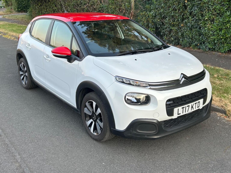 2017 Citroen C3 1.2 Puretech Feel Euro 6 5dr in White — image 1