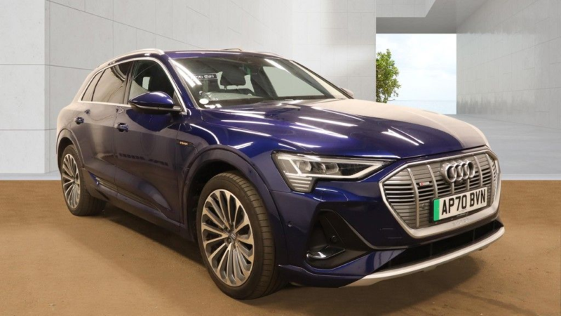 2020 Audi E-Tron 50 S Line SUV 5dr Electric Auto Quattro 71.2kwh (313 Ps) in Blue — image 1