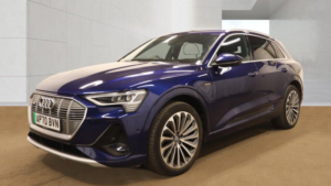 2020 Audi E-Tron 50 S Line SUV 5dr Electric Auto Quattro 71.2kwh (313 Ps) in Blue — image 3