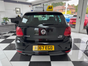 2017 Volkswagen Polo 1.2 Tsi Match Edition DSG Euro 6 (s/s) 5dr in Black — image 5
