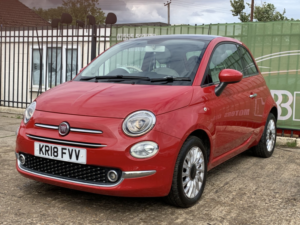 2018 Fiat 500 1.2 500 E6b 1.2 69hp Lounge in Red — image 3