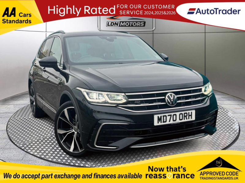 2021 Volkswagen Tiguan 1.5 Tsi R-Line DSG Euro 6 (s/s) 5dr in Black — image 1