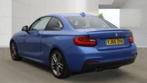 2016 BMW 2 Series 2.0 220d M Sport Auto Euro 6 (s/s) 2dr in Blue — image 3
