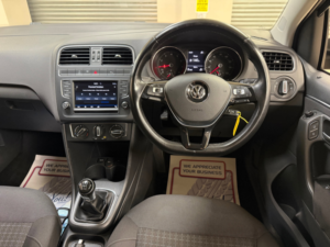 2017 Volkswagen Polo 1.0 Bluemotion Tech Match Edition Hatchback 3dr Petrol Manual Euro 6 (s/s) (60 Ps) in Black — image 5