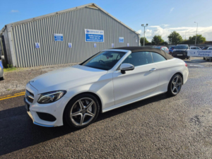 2018 Mercedes-Benz C Class 2.1 C250d Amg Line (premium Plus) Cabriolet G-Tronic+ Euro 6 (s/s) 2dr in White — image 3