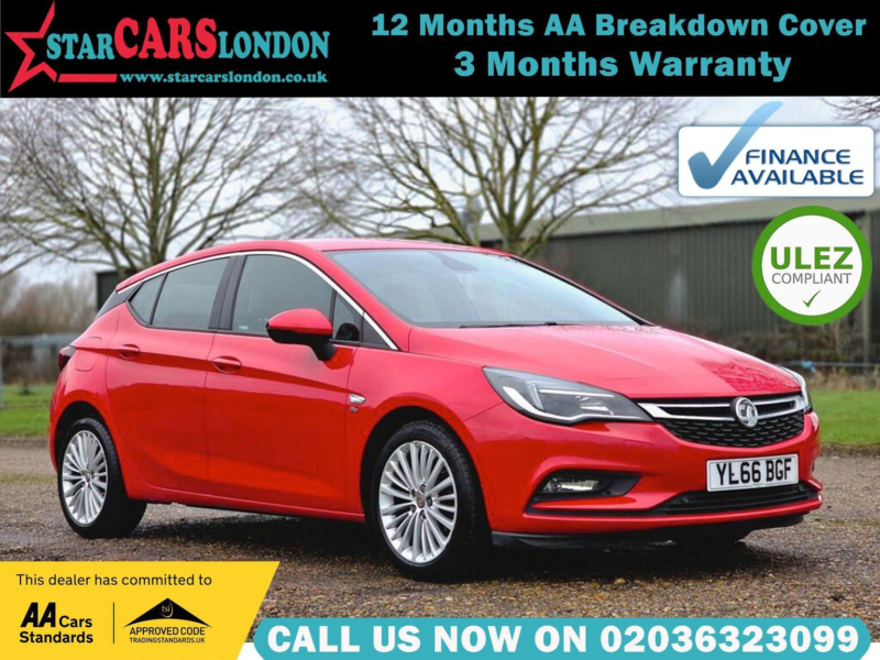 2016 Vauxhall Astra 1.4i Turbo Elite Euro 6 5dr in Red — image 1