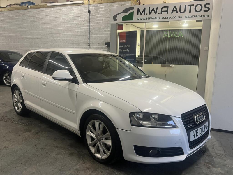 2010 Audi A3 2.0 Tdi Sport Sportback 5dr Diesel Manual Euro 5 (s/s) (140 Ps) in White — image 1