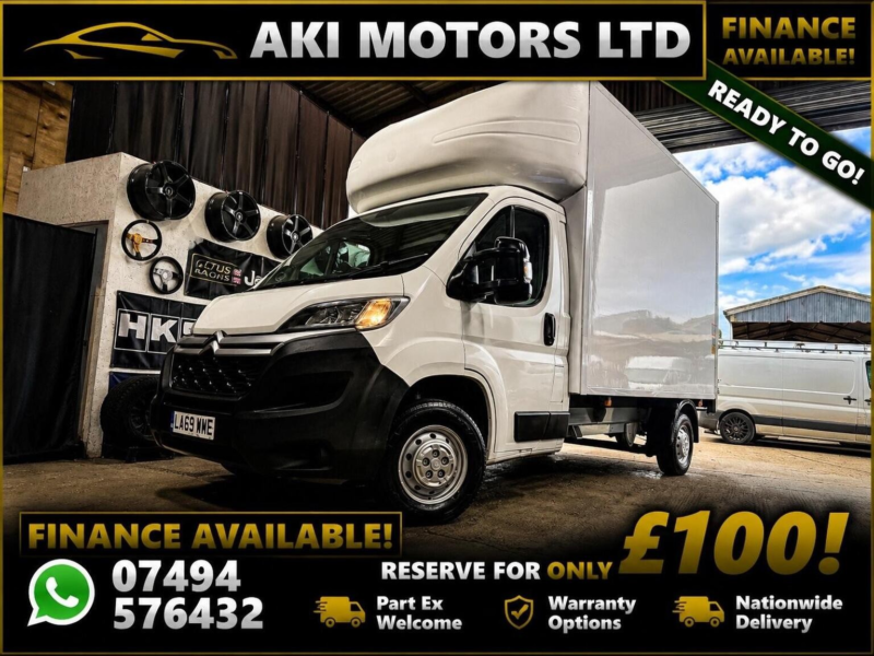 2020 Citroen Relay 2.2 Bluehdi 35 Plus Ready To Run Luton L3 Euro 6 (s/s) 3dr in White — image 1