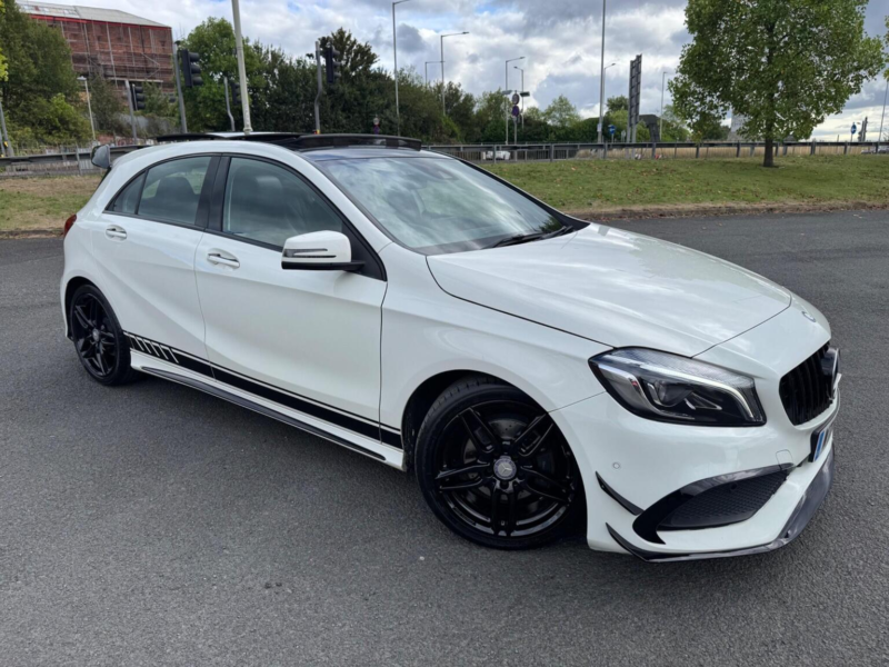 2016 Mercedes-Benz A Class 1.5 A180d Amg Line (premium Plus) Euro 6 (s/s) 5dr in White — image 1