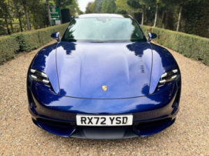 2022 Porsche Taycan Performance Plus 93.4kwh Turbo Auto 4WD 4dr (11kw Charger) in Blue — image 4