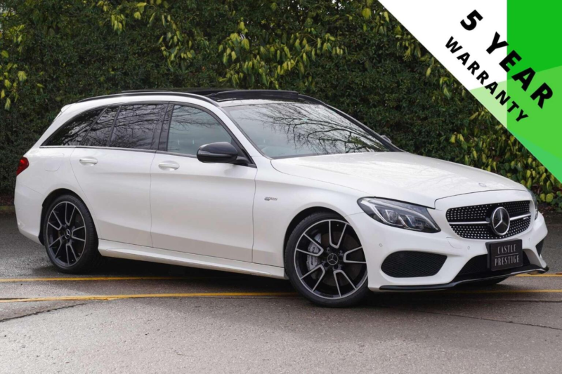 2016 Mercedes-Benz C Class 3.0 C43 V6 Amg (premium) G-Tronic+ 4matic Euro 6 (s/s) 5dr in White — image 1