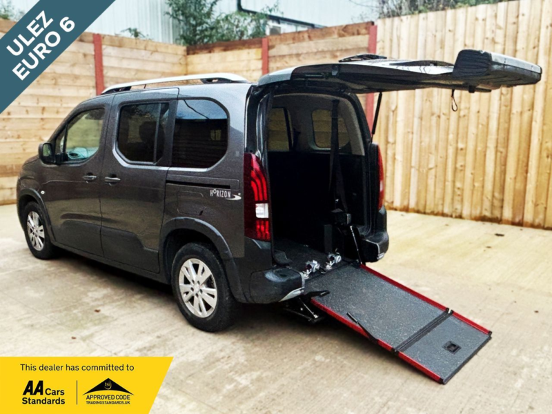 2020 Peugeot Rifter 3 SEAT Auto Wheelchair Accessible Disabled Access Vehicle Wav in Grey — image 1