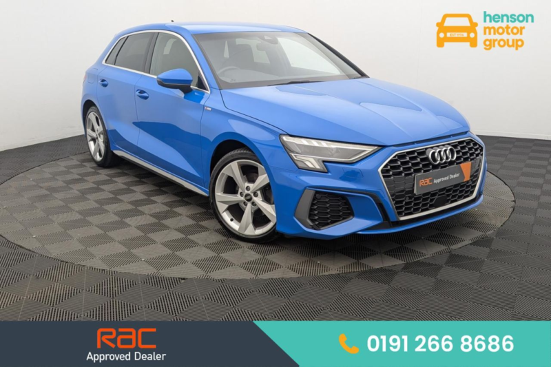 2022 Audi A3 1.5 Tfsi 35 S Line Sportback 5dr Petrol Manual Euro 6 (s/s) (150 Ps) in Blue — image 1