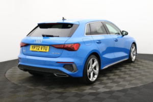 2022 Audi A3 1.5 Tfsi 35 S Line Sportback 5dr Petrol Manual Euro 6 (s/s) (150 Ps) in Blue — image 4