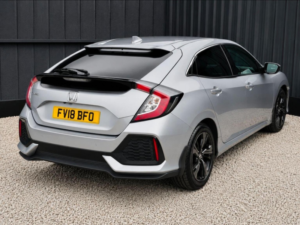 2018 Honda Civic 1.6 I-Dtec Sr Euro 6 (s/s) 5dr in Silver — image 4