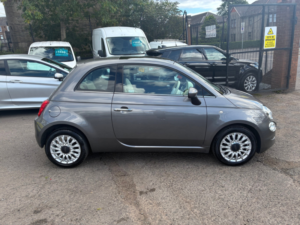 2018 Fiat 500 1.2 Lounge Hatchback 3dr Petrol Manual Euro 6 (s/s) (69 Bhp) in Grey — image 2