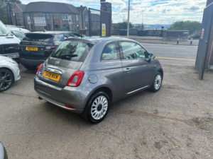 2018 Fiat 500 1.2 Lounge Hatchback 3dr Petrol Manual Euro 6 (s/s) (69 Bhp) in Grey — image 3