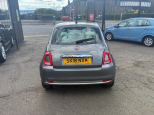 2018 Fiat 500 1.2 Lounge Hatchback 3dr Petrol Manual Euro 6 (s/s) (69 Bhp) in Grey — image 4