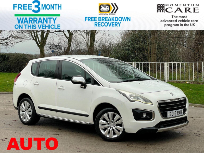 2015 Peugeot 3008 1.6 Hdi Active Etg Euro 5 (s/s) 5dr in White — image 1