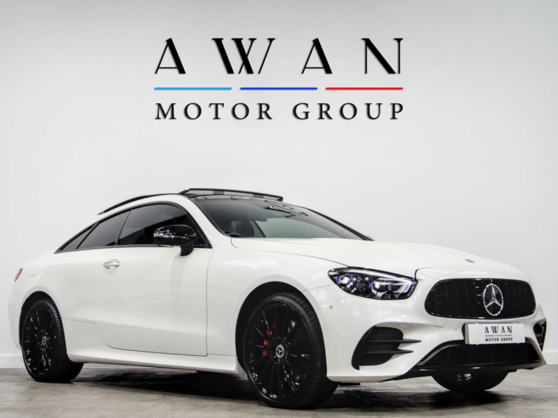 2021 Mercedes-Benz E-Class 2.9 E 400 Amg Line Night Edition Premium+ D 4matic Auto 4WD 2dr in White — image 1