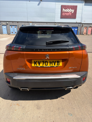 2020 Peugeot 2008 1.2 Puretech Gt Line SUV 5dr Petrol Manual Euro 6 (s/s) (130 Ps) in Orange — image 4