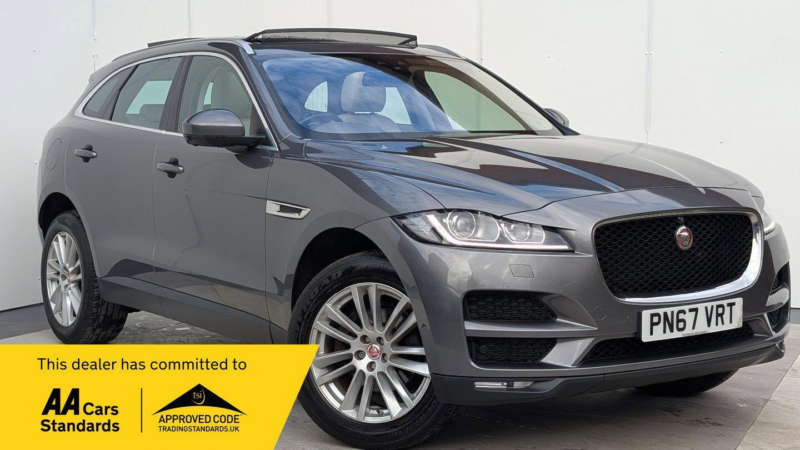 2017 Jaguar F-Pace 2.0 D180 Portfolio Auto AWD Euro 6 (s/s) 5dr in Grey — image 1
