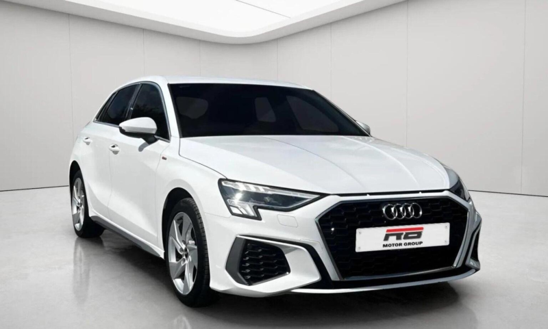 2022 Audi A3 1.4 Tfsie 40 S Line Sportback S Tronic Euro 6 (s/s) 5dr 13kwh in White — image 1