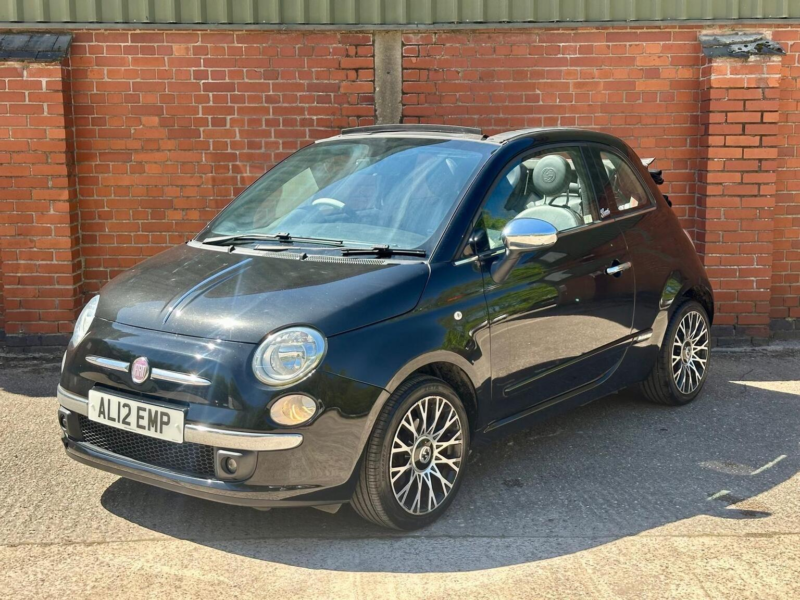 2012 Fiat 500c 0.9 Twinair Bygucci Euro 5 (s/s) 2dr in Black — image 1