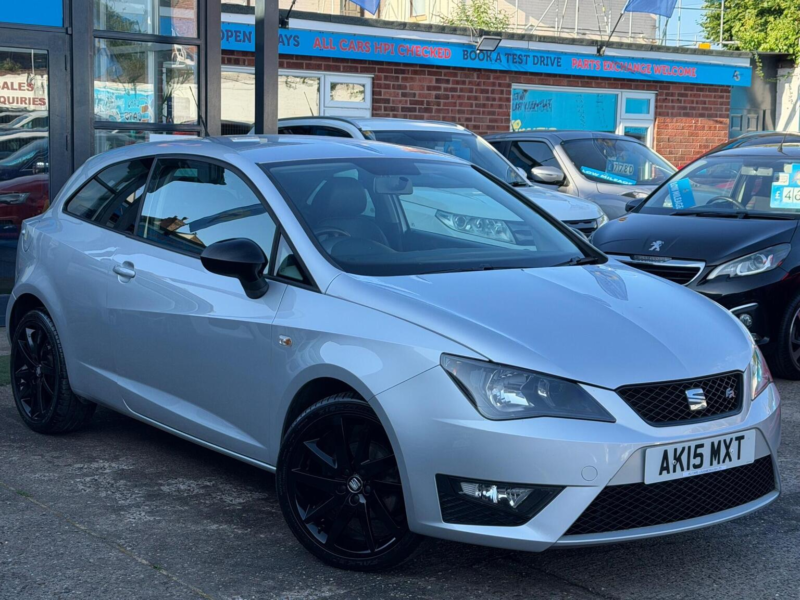 2015 SEAT Ibiza 1.2 Tsi Fr Black Sport Coupe Euro 5 3dr in Silver — image 1