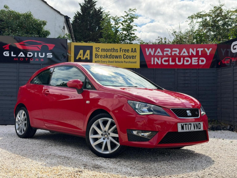 2017 SEAT Ibiza 1.2 Tsi Fr Sport Coupe Euro 6 3dr in Red — image 1