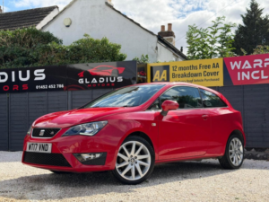 2017 SEAT Ibiza 1.2 Tsi Fr Sport Coupe Euro 6 3dr in Red — image 3