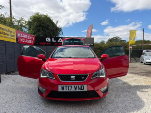 2017 SEAT Ibiza 1.2 Tsi Fr Sport Coupe Euro 6 3dr in Red — image 5