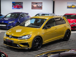 2017 Volkswagen Golf 2.0 Tsi Bluemotion Tech R DSG 4motion Euro 6 (s/s) 5dr in Yellow — image 6