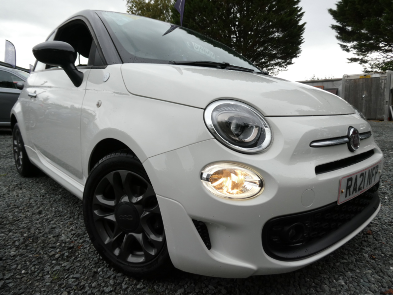 2021 Fiat 500 1.0 Mhev Hey Google Hatchback 3dr Petrol Manual Euro 6 (s/s) (70 Bhp) in White — image 1