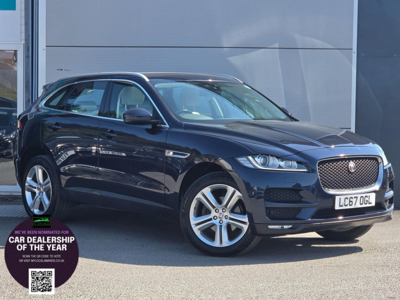 2017 Jaguar F-Pace 2.0 D240 Portfolio Auto AWD Euro 6 (s/s) 5dr in Blue — image 1