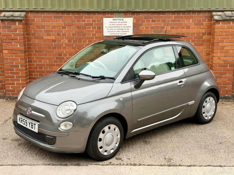 2009 Fiat 500 1.2 Pop Auto Euro 4 3dr in Grey — image 1