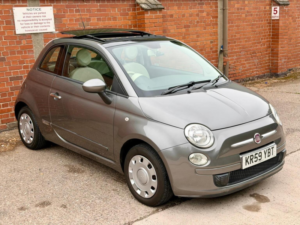 2009 Fiat 500 1.2 Pop Auto Euro 4 3dr in Grey — image 2