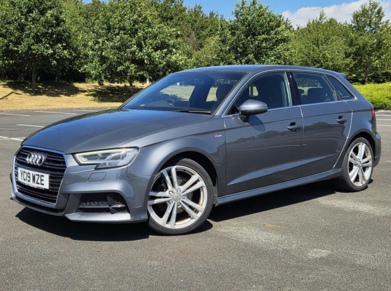 2019 Audi A3 1.6 Tdi 30 S Line Sportback S Tronic Euro 6 (s/s) 5dr in Grey — image 1