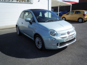 2023 Fiat 500c 1.0 500 Top 1.0 70hp Mild Hybrid Convertible in Green — image 2