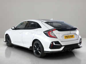 2021 Honda Civic 1.5 Vtec Turbo Sport CVT Euro 6 (s/s) 5dr in White — image 3