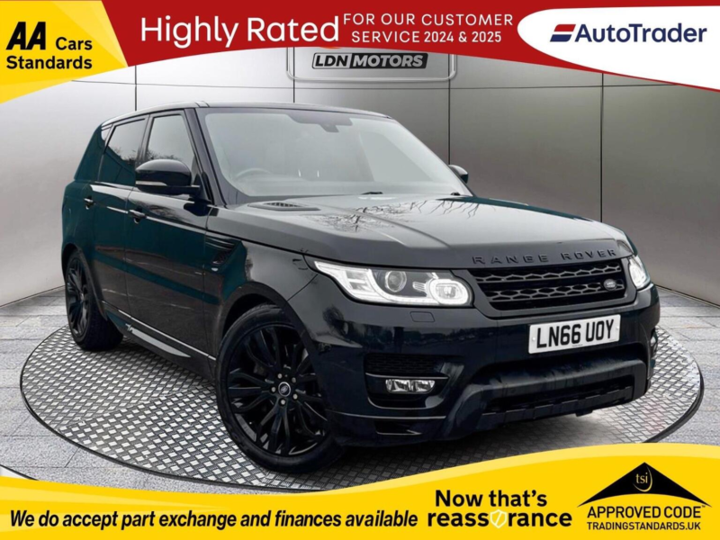 2016 Land Rover Range Rover Sport 3.0 Sd V6 Hse Auto 4WD Euro 6 (s/s) 5dr in Black — image 1