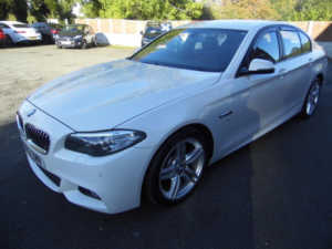 2013 BMW 5 Series 2.0 520d M Sport Auto Euro 6 (s/s) 4dr in White — image 3
