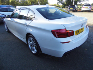2013 BMW 5 Series 2.0 520d M Sport Auto Euro 6 (s/s) 4dr in White — image 4