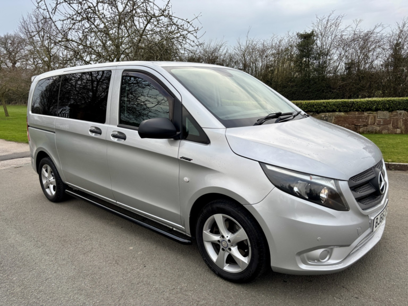 2016 Mercedes-Benz Vito 114cdi 2.1 135ps Auto 7 Seater Swb Bluetec Ulez Euro 6 in Silver — image 1