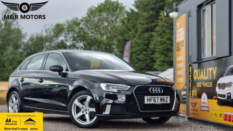 2017 Audi A3 1.5 Tfsi Cod Sport Sportback S Tronic Euro 6 (s/s) 5dr in Black — image 1
